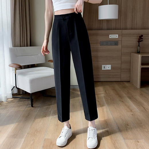 2022夏季新款直筒小脚九分薄款冰丝休闲裤 YX2325 商品图1