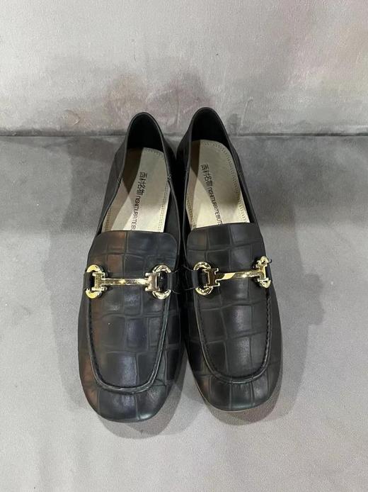 西村名物2020春季新款小皮鞋小香风方头舒适女鞋单鞋X20AM18331 商品图1