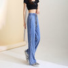TZF-CDXN220626 宽松垂感拖地冰丝直筒裤 商品缩略图3