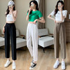 2022夏季新款直筒小脚九分薄款冰丝休闲裤 YX2325 商品缩略图0