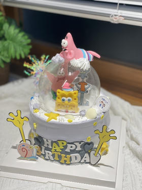 海绵宝宝奶油蛋糕 下单前请仔细阅读商品详情