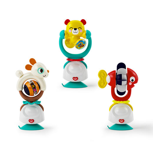 【二合一设计，大吸盘】汇乐婴儿益智喂饭摇铃二合一神器宝宝吃饭餐桌餐椅吸盘玩具 6个月 商品图4