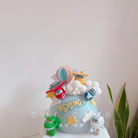 蓝色圆形小飞侠（玩偶随机搭配）-低糖处理无添加