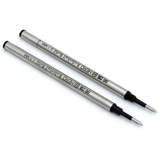 hero英雄通用宝珠笔芯金属替芯0.5mm黑芯直插式螺纹式 商品图6