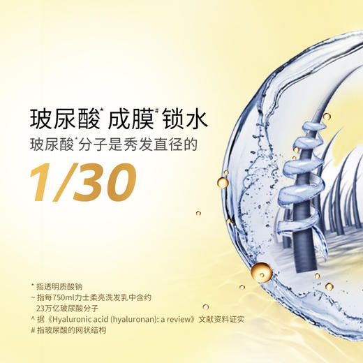 【力士(LUX)】玻尿酸洗护套装 大白瓶 水润丝滑洗发水750ml+护发素160mlx2(电商特供装） 商品图1