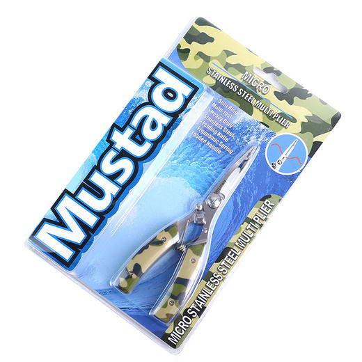 Mustad慕斯达多功能路亚钳不锈钢控鱼钳控鱼器开环剪线钓鱼钳 商品图3