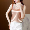 钉珠吊带背心，宽松百搭打底西装内搭无袖丝绸面上衣KQL-3179 商品缩略图4
