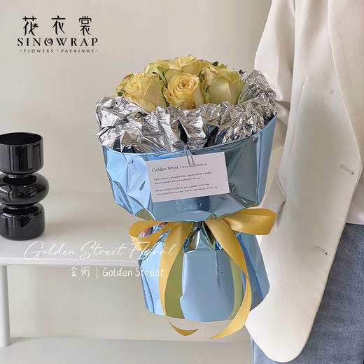 天空之境花束纸-银光纸-塑型锡箔纸 商品图3