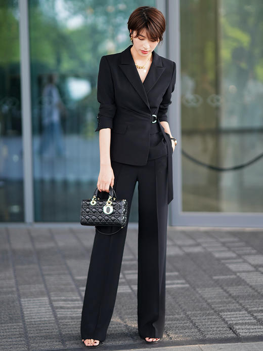 高级感西装套装女2023新款休闲职业气质女神范西服外套正装 商品图4