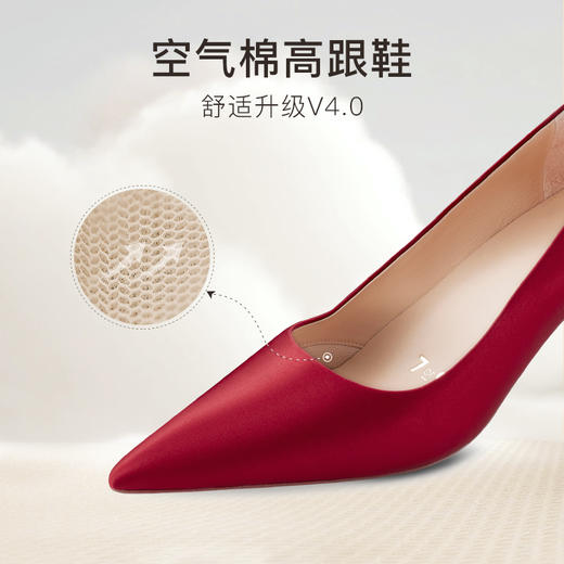 7or9婚鞋空气棉高跟鞋红丝绒蛋糕7cm 商品图2