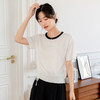 49元一件，第二件立减19元！冰丝抽绳针织短袖 不挑身材 百搭又遮肉冰丝面料 玩转色彩 温柔色系 亲肤不起球 商品缩略图4