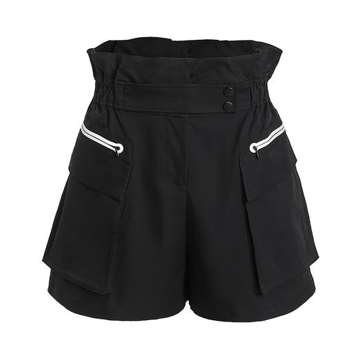 立体压胶工装口袋高腰短裤 商品图3