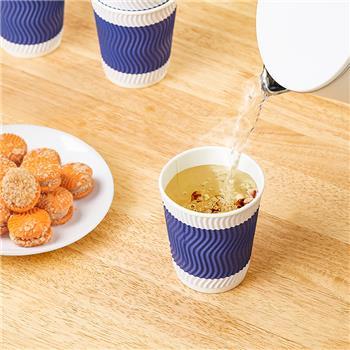 齐心 LC-304蓝色双层纸杯280ml 50个装 /  LC-303 双层280ml 20个装 商品图3