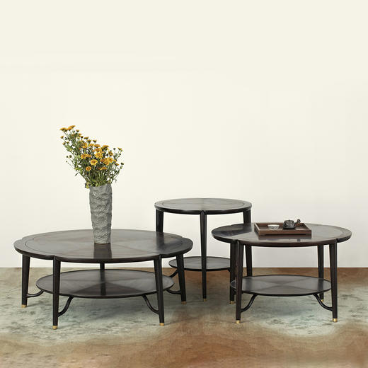 灵芝高低圆茶几 商品图0