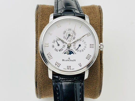 【N Factory诚意推荐】宝珀(Blancpain )经典系列6656自动机械手表，高度防水，排除故障率 ，搭载Cal.5954定制版机芯，不但实现了大部分功能而且走时稳定 商品图0