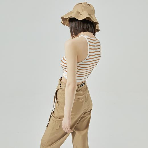 撞色条纹毛衫背心 商品图0