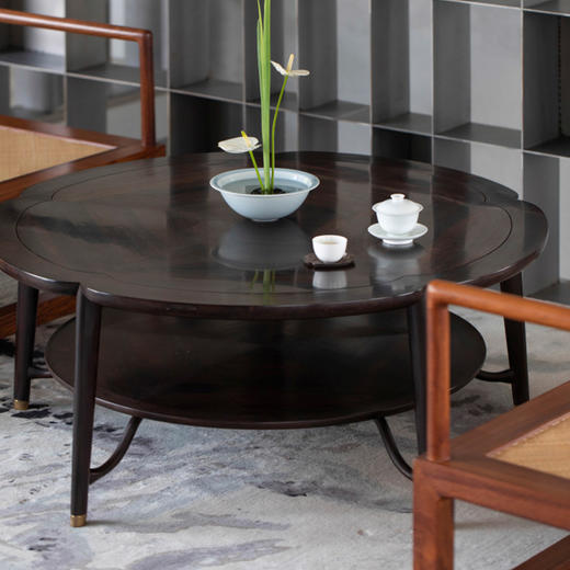 灵芝高低圆茶几 商品图2