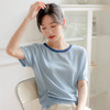 49元一件，第二件立减19元！冰丝抽绳针织短袖 不挑身材 百搭又遮肉冰丝面料 玩转色彩 温柔色系 亲肤不起球 商品缩略图0