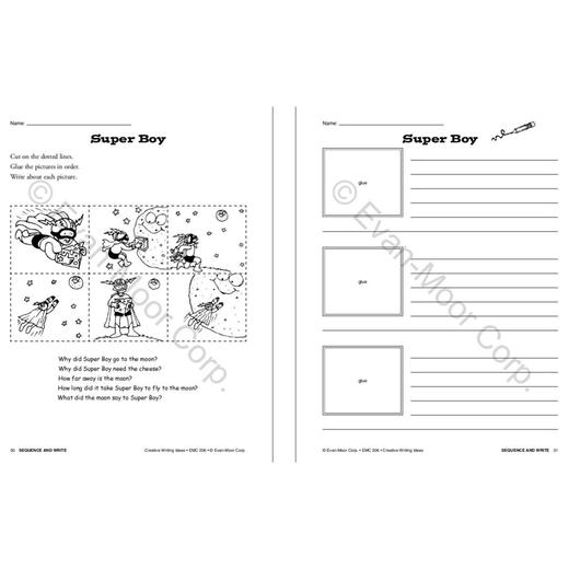 【大小爱玩】Evan-Moor Creative Writing Ideas 创造性写作思路 二到四年级 商品图2