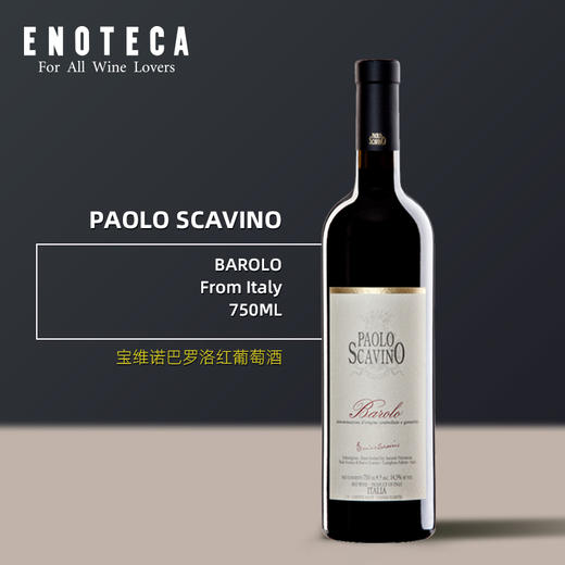 宝维诺酒庄巴罗洛红葡萄酒PAOLO SCAVINO BAROLO 750ml 商品图0