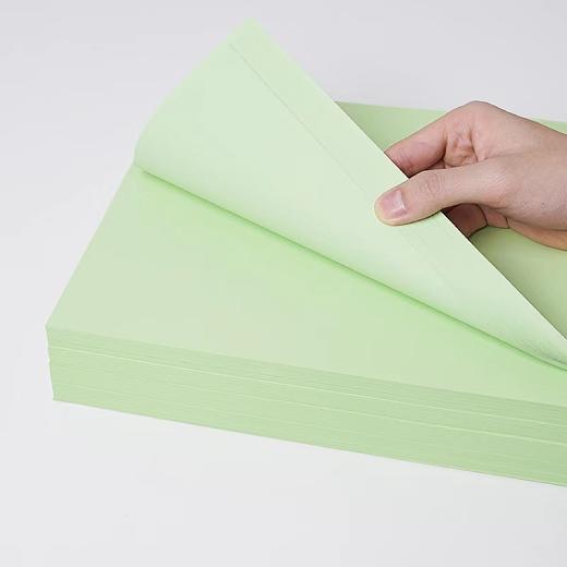 A4A5浅绿色绿色淡绿复印纸80克彩色打印纸彩色复印纸手工美术折纸绘画剪纸500张/包 商品图7