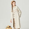 Famecoco范可儿精致提花女士风衣秋季休闲优雅高档长外套F225AT005 商品缩略图2