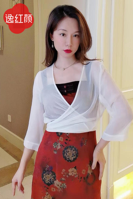 逸红颜明月优选，红颜超爆款，真丝披肩「霏烟」如烟如云的真丝外披，红颜姐妹人手必入 商品图6