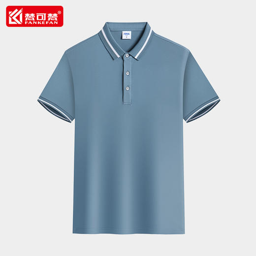 定制POLO衫工作服翻领T恤定做团体工衣短袖刺绣印LOGO印字工服 商品图1