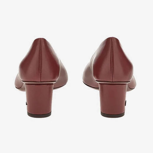 FERRAGAMO 菲拉格慕 女士皮革高跟皮鞋 酒红色 745242 商品图2