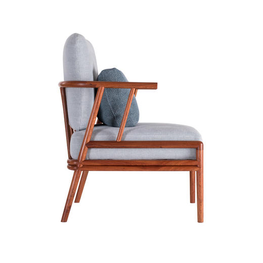 悦心沙发椅 天然棉麻软包 商品图3