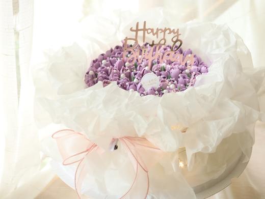 紫色系花束蛋糕 商品图11