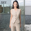 IWY/夏短袖马甲西装内搭套装女气质时尚薄商务正装通勤工作服职场MP1486 商品缩略图1