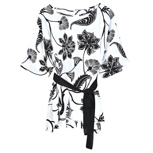 衬衫遮肚子中长款衬衫女2022夏季新款收腰洋气小衫短袖 KQL7039 商品图4