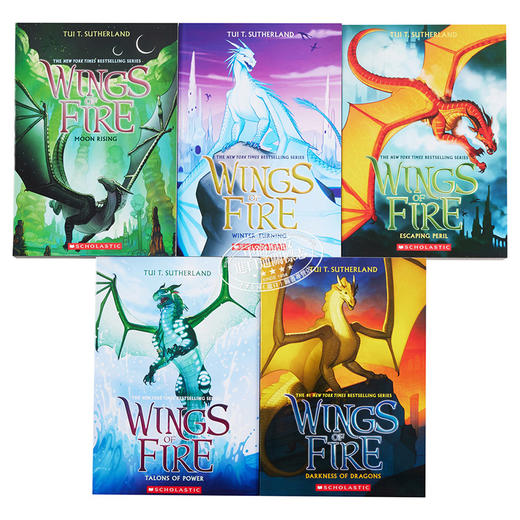 预售 【中商原版】火翼飞龙 6至10套装 Wings of Fire Box Set The Jade Mountain Prophecy 英文原版 Tui T Sutherland 商品图2