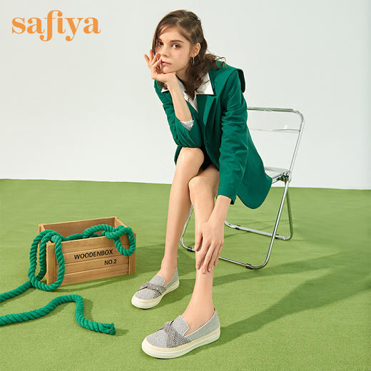 索菲娅钻石星河闪闪渔夫鞋2022秋季爆款休闲渔夫鞋SF23112072 商品图4