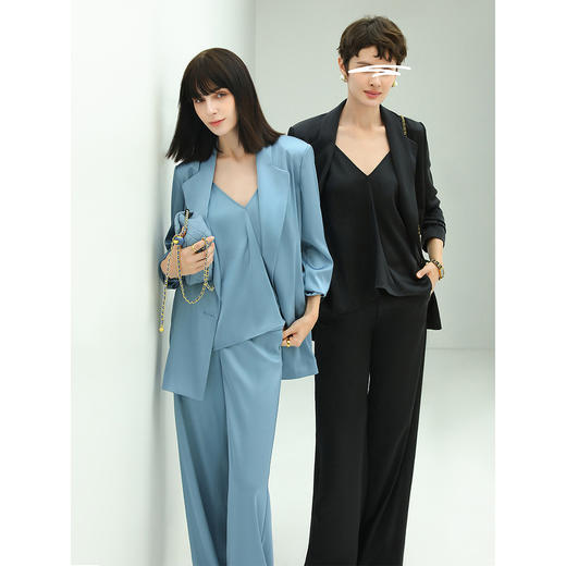 COCOBELLA高奢质感丝滑凉感缎面A字吊带女夏遮肉外穿背心VT901 商品图2