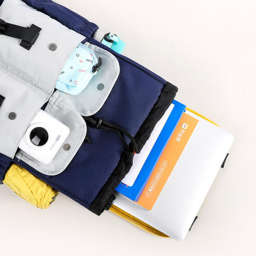 【板牙专享】作业帮时尚黄灰撞色学生书包，大容量，耐用，美观、时尚 商品图4