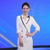 IWY/高端白色连衣裙女夏季正装主持人播音艺考礼服气质修身职业西装裙Q11229 商品缩略图2