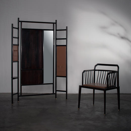 明鉴穿衣收纳镜架 穿衣镜 隔断 商品图1