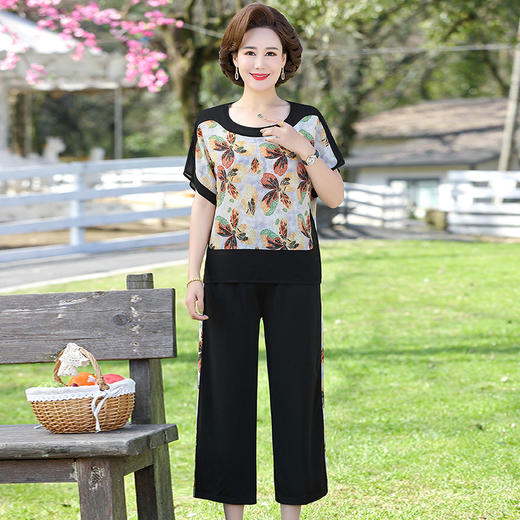 FW FA930W洋气时尚两件套夏季短袖T恤上衣 商品图1