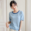 49元一件，第二件立减19元！冰丝抽绳针织短袖 不挑身材 百搭又遮肉冰丝面料 玩转色彩 温柔色系 亲肤不起球 商品缩略图3