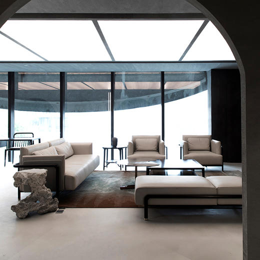 虚怀沙发组 进口真皮 商品图1