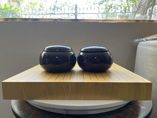 围甲套装 新榧棋盘加大叶杉棋罐加新云子大号 商品图3