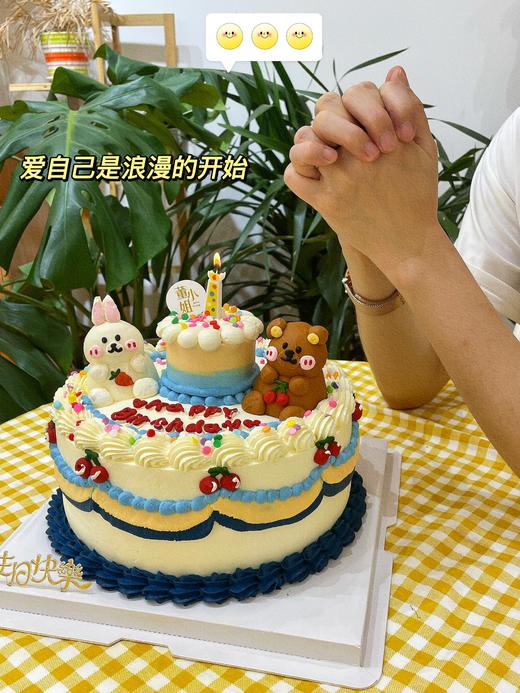 小熊兔子蛋糕 商品图2