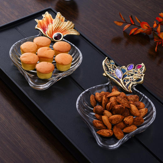 罗比罗丹轻奢时光小果碟珐琅彩工艺茶几干果盘 商品图0