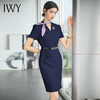 IWY/夏季职业装高端气质售楼部房地产销售工作服连衣裙套裙女工装Q707 商品缩略图2