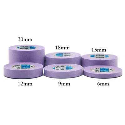 日本SUN-K弱粘性美纹胶带 masking tape紫色直线用紫绘画制图胶带 商品图4