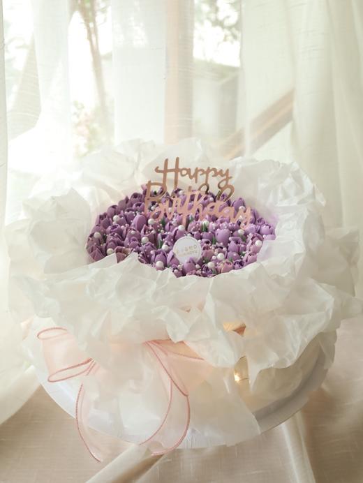 紫色系花束蛋糕 商品图12