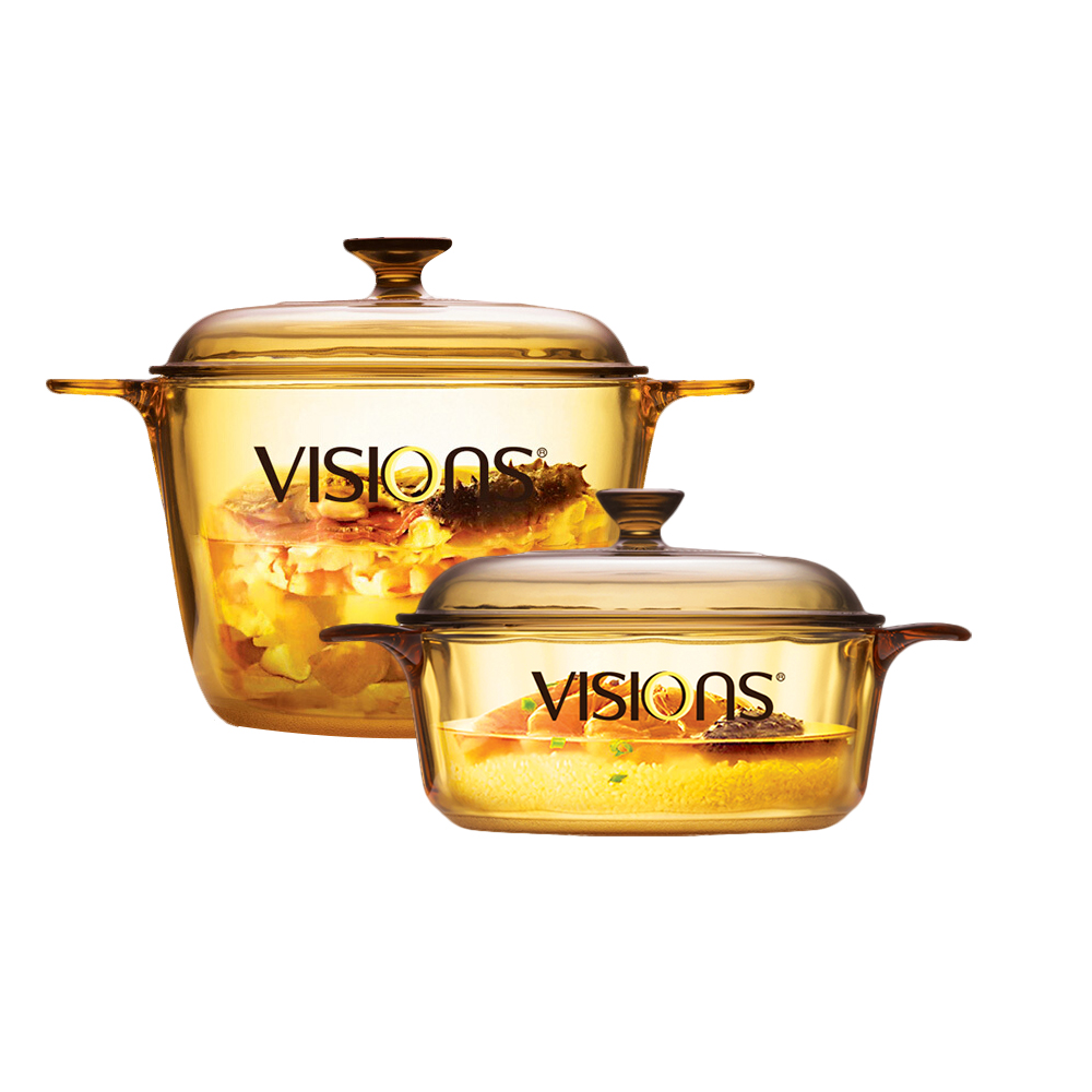 康宁 2.25L玻璃锅+3.5L深汤锅锅具套装