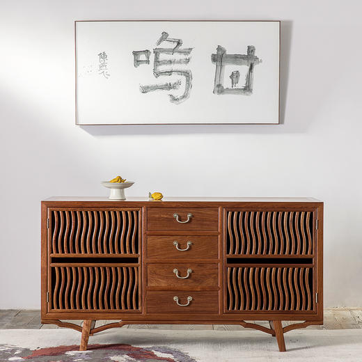 见山餐边柜 电视柜 双层架格 商品图0